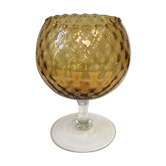 Coupe verre ambré