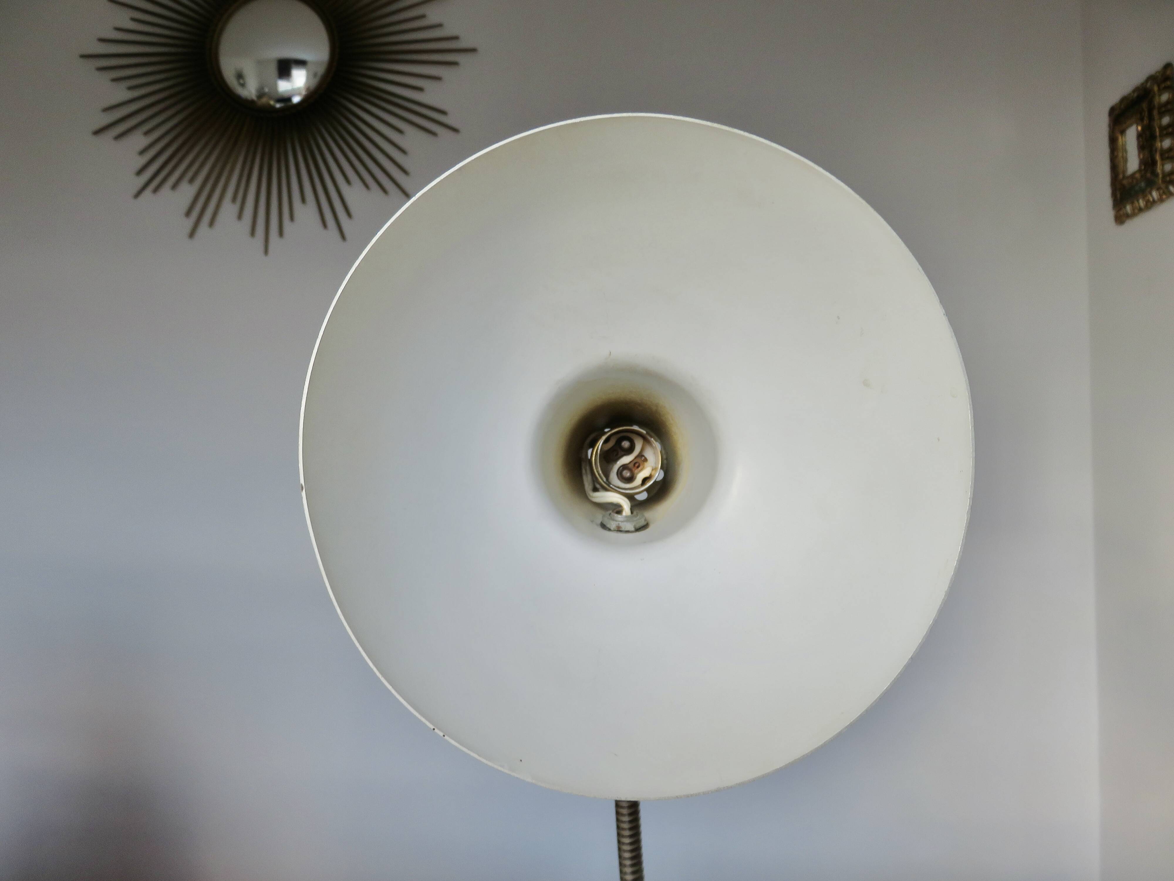 Lampe aluminor en métal chromé, années 60 70
