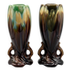 Pair of Art Deco / Mid-Century vases – Belgian earthenware (attributed to Thulin)