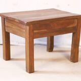 Side table in natural Burmese teak