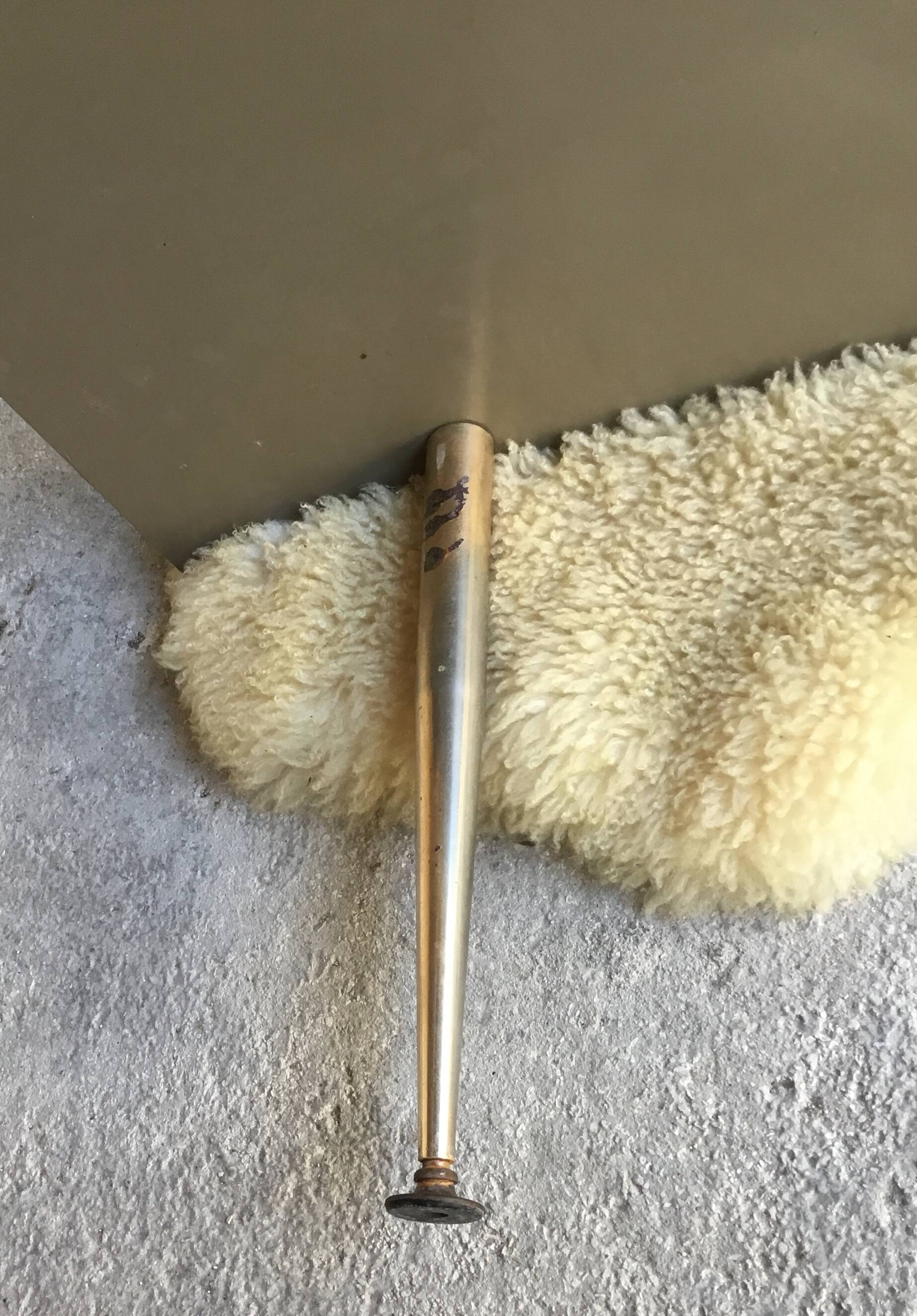 Table basse rectangulaire à double plateaux en verre - design Moderniste 1960