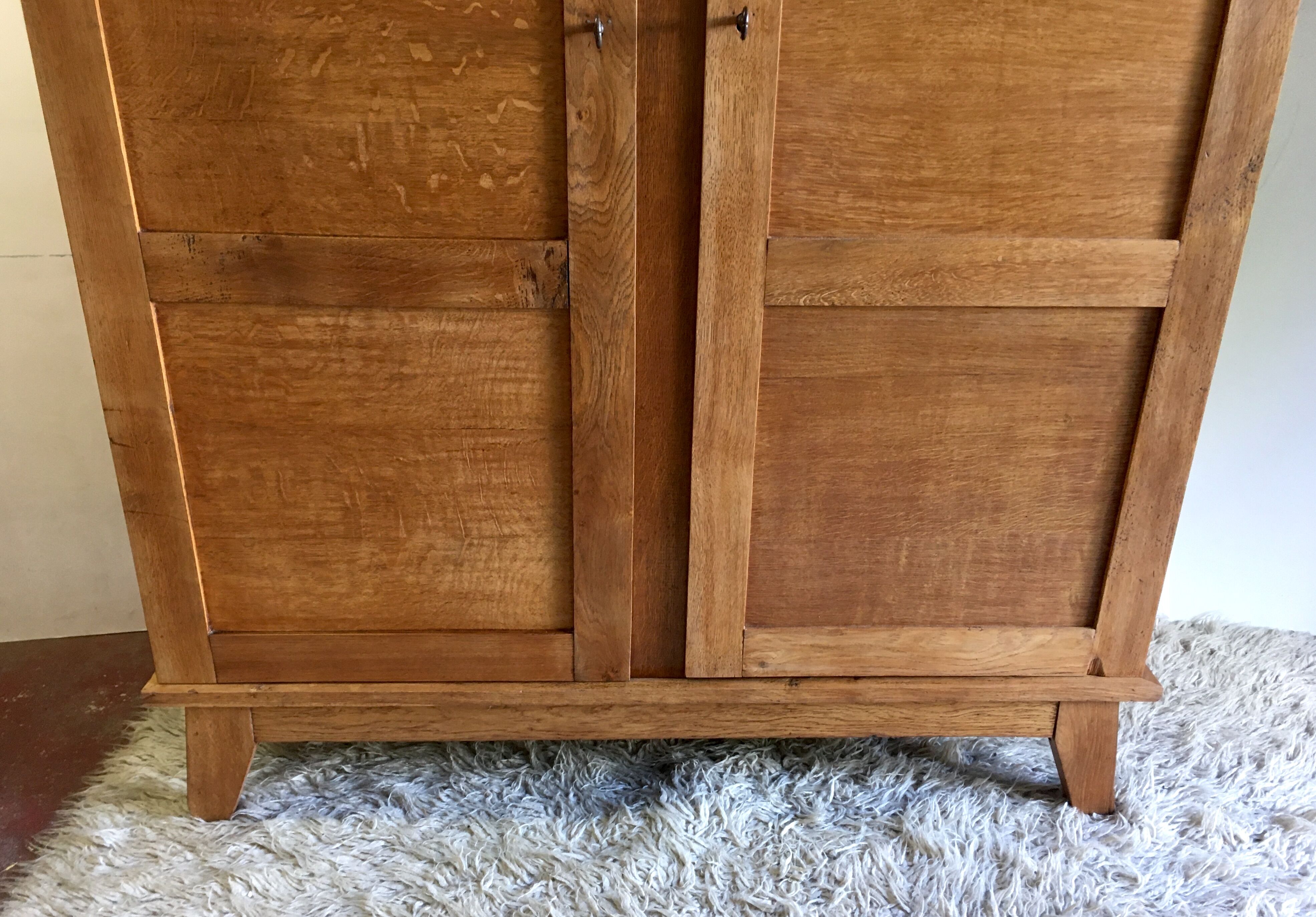 Solid oak cabinet by René Gabriel - 40/50s