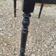 Louis Philippe style 1900s bistro farmhouse table with swivel legs