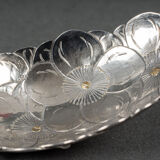 Dessert spoon silver initials SM naturalist branch 64 grams