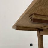 Oak farmhouse table 120cm + 200cm extensions