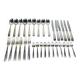 Housewife Ravinet d'Enfert model Navarre art deco silver metal 32 pieces
