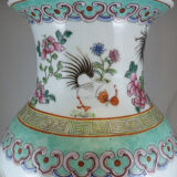 Pair of chinese porcelain vases pink family