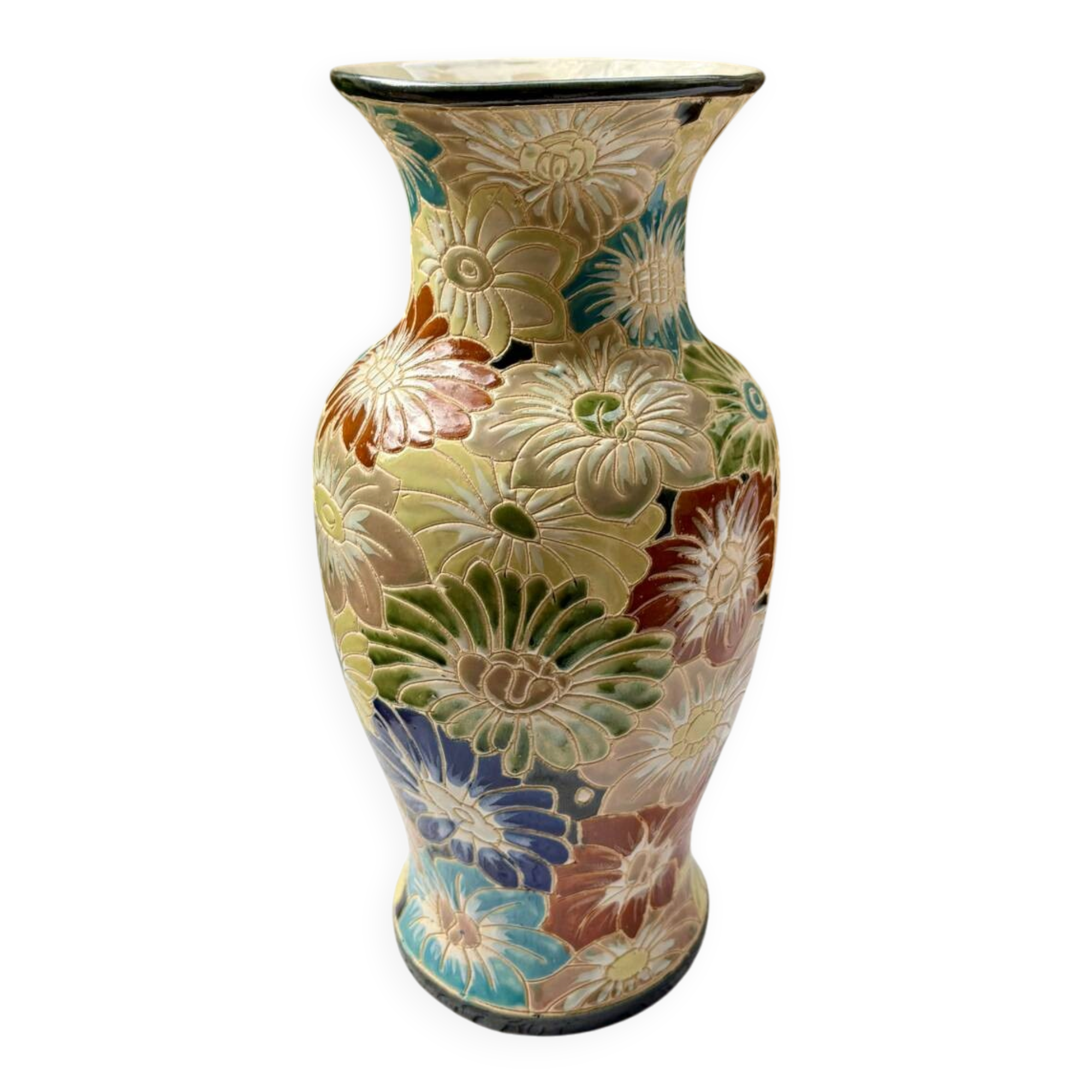 Mosaic ceramic vase