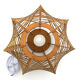 Scandinavian suspension of the 60s in raffia and wood