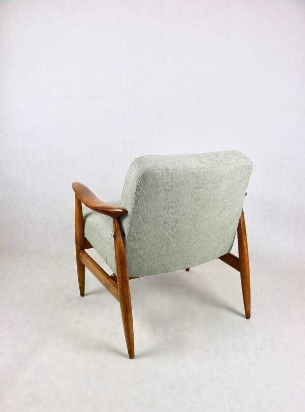Fauteuil vintage GFM 300-202 design J.Kedziorek Loft années 70 vintage vert clair