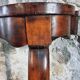 Antique French Napoleon III mahogany console table, wall table with marquetry, 19th century