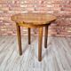 Renovated art deco round coffe table, Poland 1950s