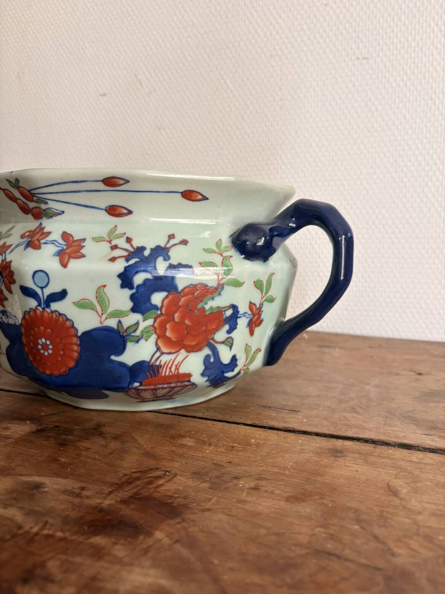Cache Pot Porcelain English Jardinière Ironstone Celadon Japanese Imari