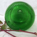 Dame Jeanne en verre vert émeraude
