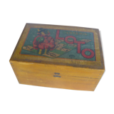 Old wooden lotto box