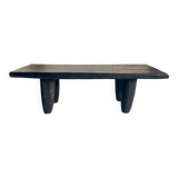 Solid wood bench or coffee table 104 cm – Unique Senufo piece, craftsmanship