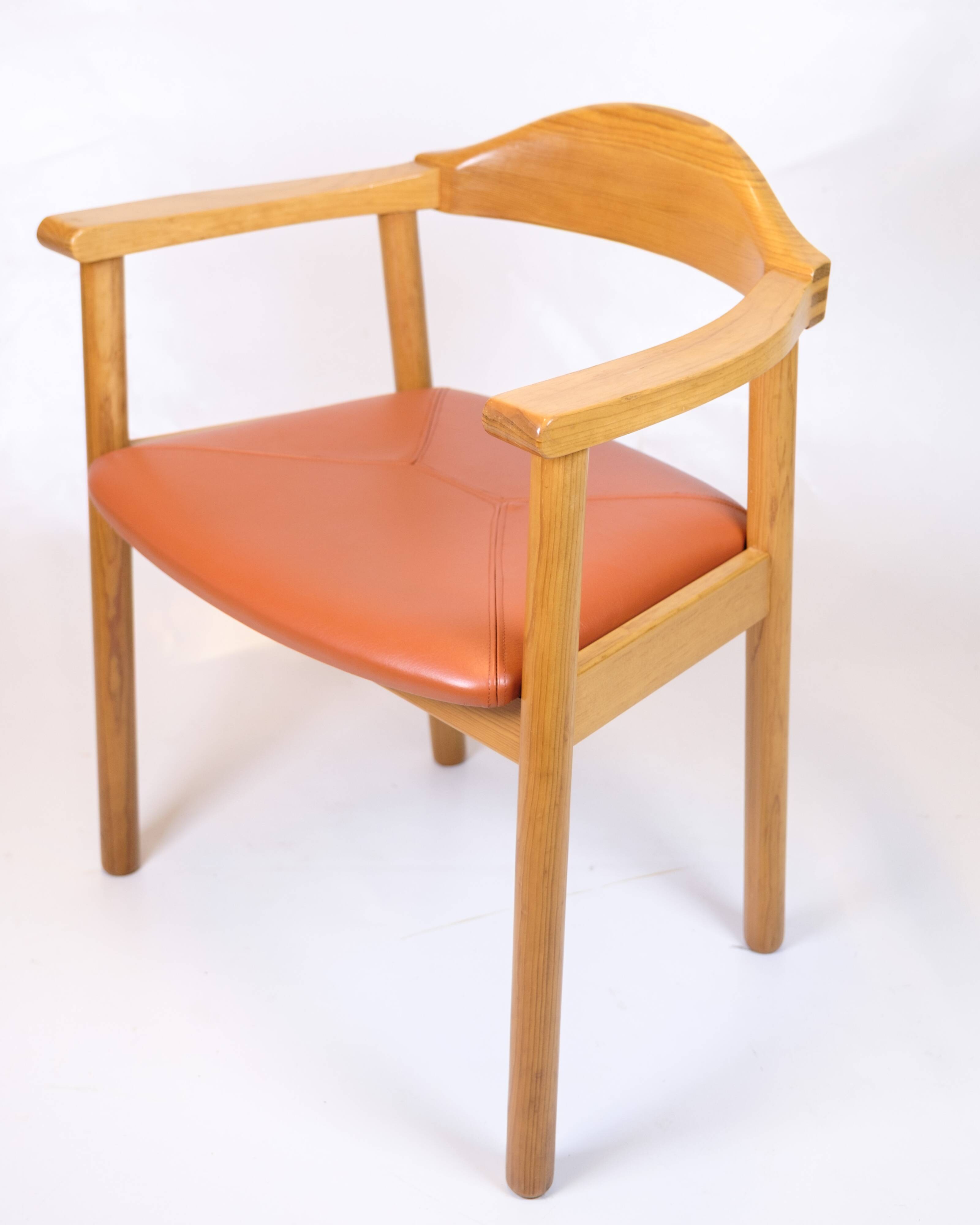 Armchair - Model Form 75 - Cognac leather seat - Tappede Collections - Andreas Hansen - 1980s