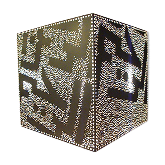 Moroccan lamp with calligraphy square-to-square-lay lamp