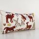 Vintage embroidered cushion cover 46x86 cm
