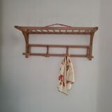 Raw wood locker room from the 1950s