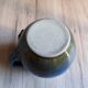 Vintage Blue Stoneware Jug with Grape Cluster Pattern, Ceramic Vase