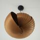 Lampe de plafond Nautilus en bois attribuée à Hans Agne Jakobsson, années 1960.