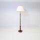 Organic whirlwind floor lamp in stained birch, Art Deco, Sweden, 1940s.