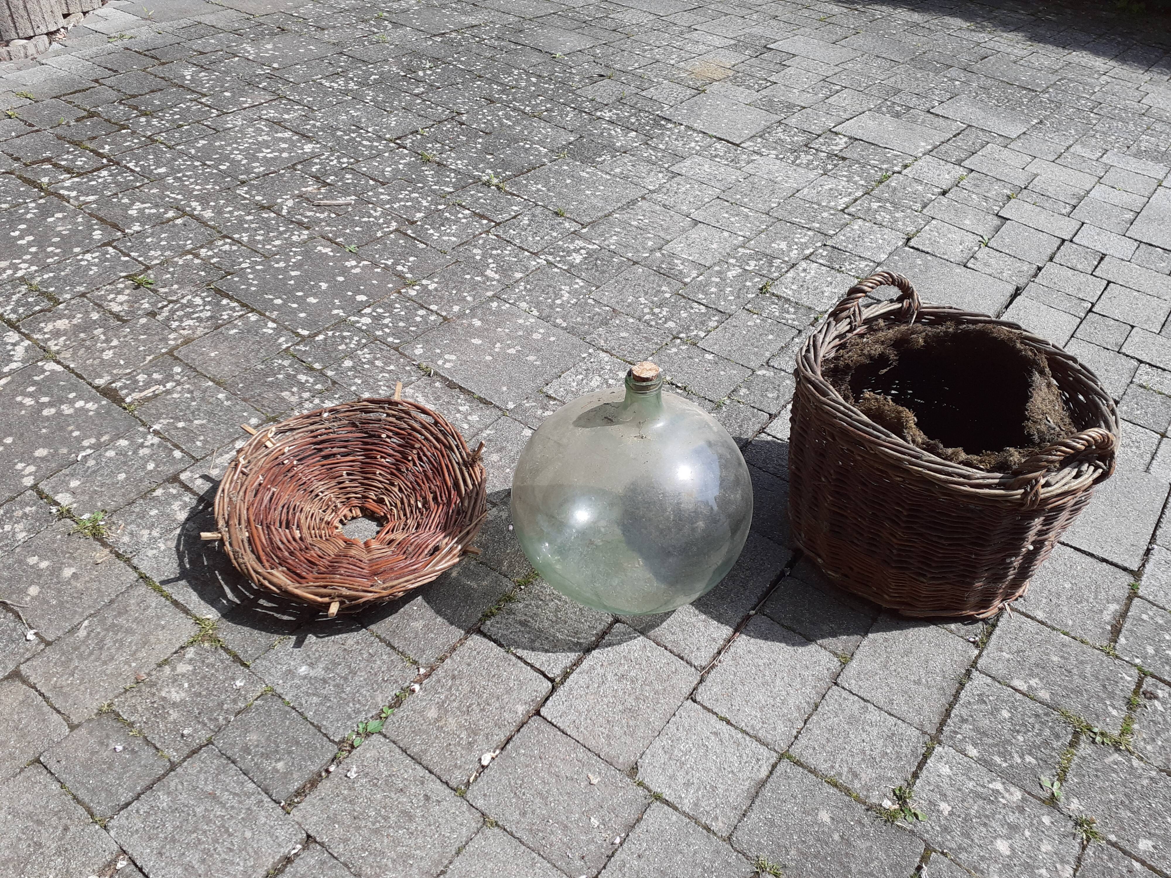 Demijohn and basket