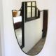 Brass mirror Italian crest Mid-Century, 1950-60