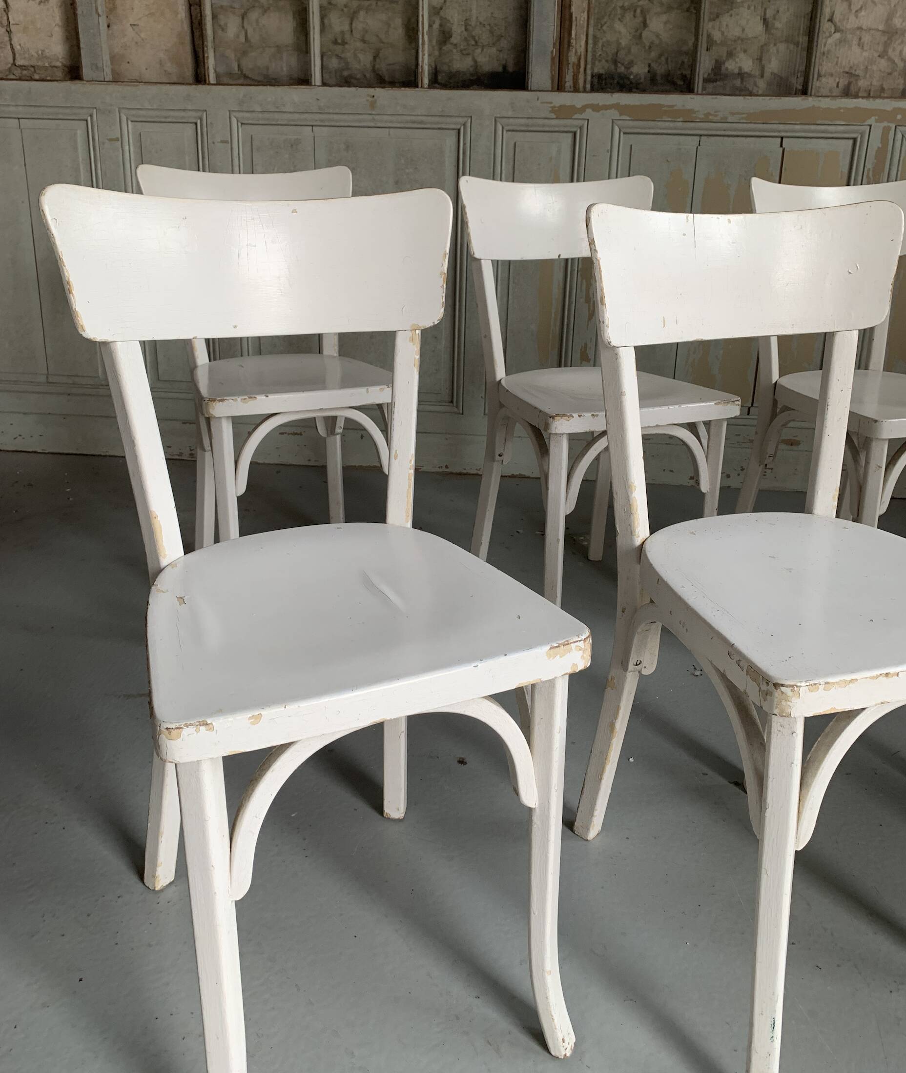 6 Baumann bistro chairs n°54