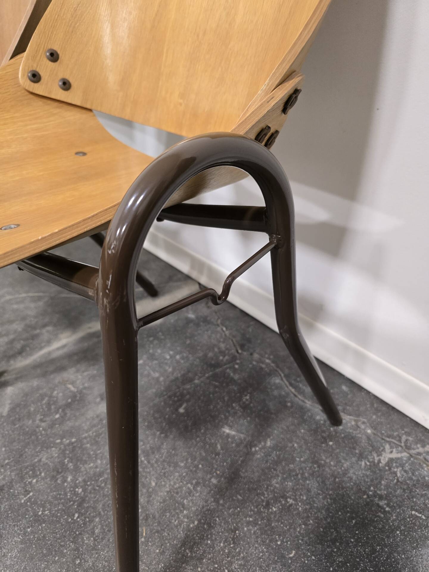 Pair of Lupina Stackable Chairs by Niko Kralj, 1970s Vintage Yugoslavi