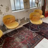 4 chairs Rinaldi "Sabrina" yellow leather