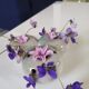 Vase pique flower signed