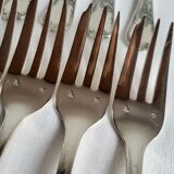 12 silver-plated dessert forks Guildar