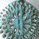 Flower Camos Vallauris 70s ceramic lamp