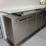 Meuble Belgo Chrome acier inoxydable brossé