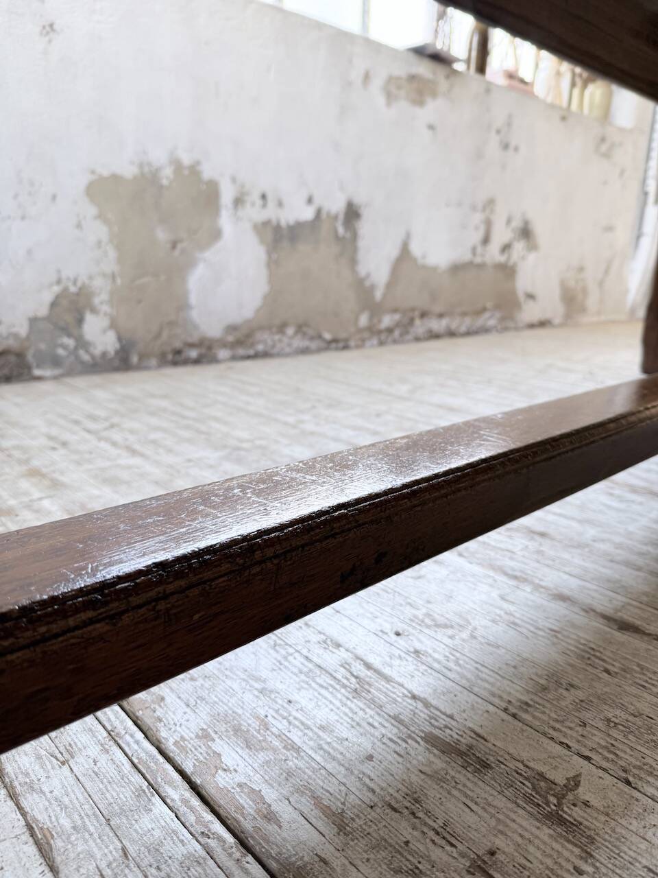 Table de ferme campagne noyer massif XL 250cm
