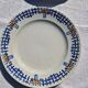 Set of 4 old dessert plates, Earthenware, Ironstone, Sté Amand