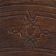 Set of five vintage wooden Cosmos bistro design chairs with stunning detail