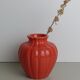 Vase en céramique orange