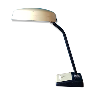 50s/60s desk lamp yellow and black metal