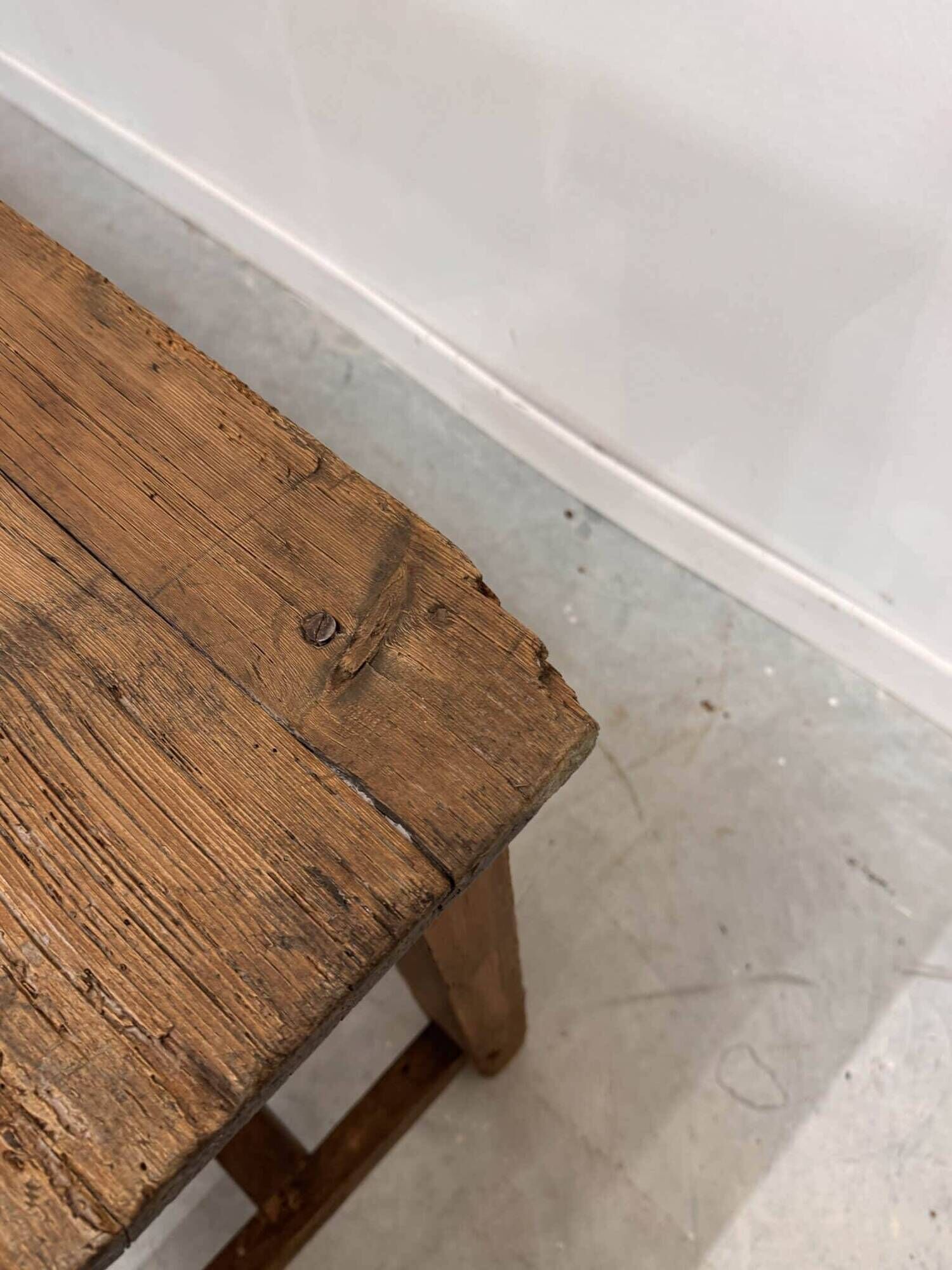 Old wooden monastery table