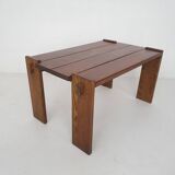 Solid oak dining table, The Netherlands 1970's