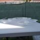Service salad bowl textured glass masserini barocco italy vintage 1960