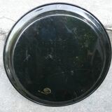 metal tray Russian art flower decor