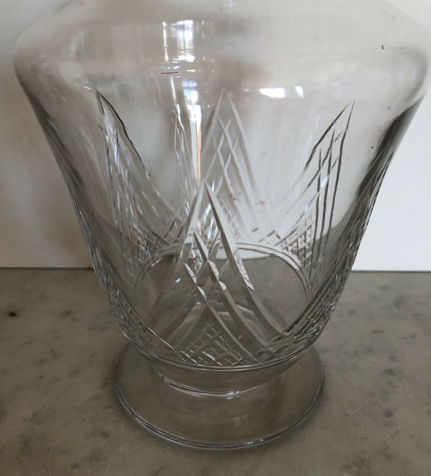 Carafe water wine crystal cut crystal of St. Louis model signed
