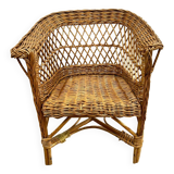 Children's wicker armchair