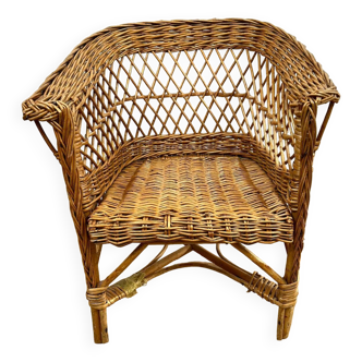 Wicker armchair for children