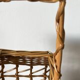 Wicker bottle basket 1970