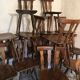 Lot of 20 brasserie-style bistro chairs 1960's
